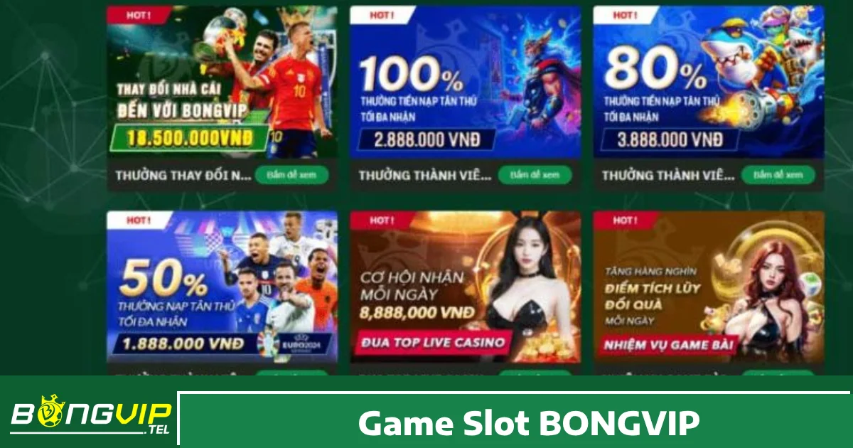Khuyến mãi hấp dẫn khi chơi Game Slot Bongvip